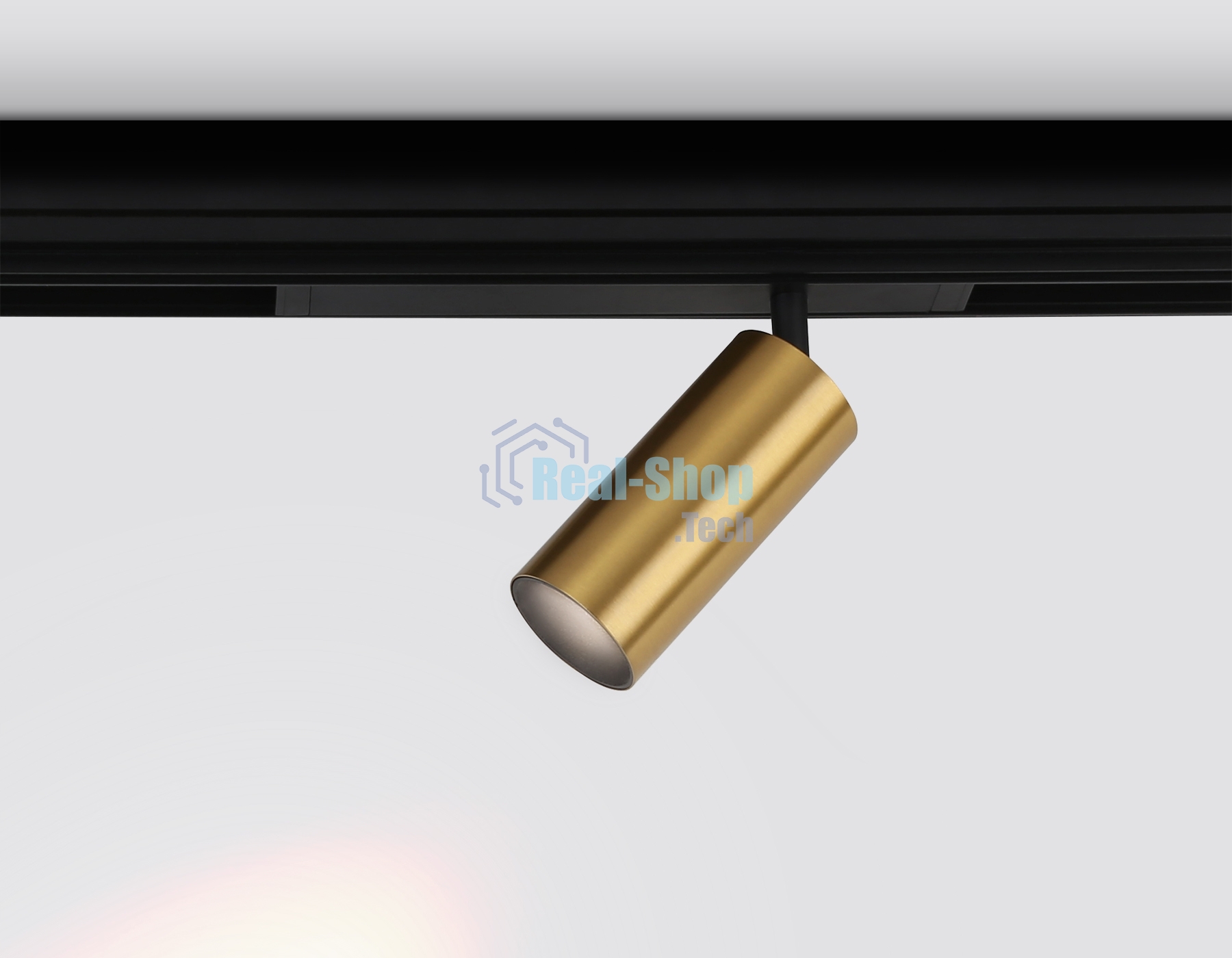 Управляемый светодиодный светильник для шинопровода Magnetic Ambrella light GL1223 GD золото IP20 18W 3000K-6400K 220V 36° D55*120 (Без ПДУ)
