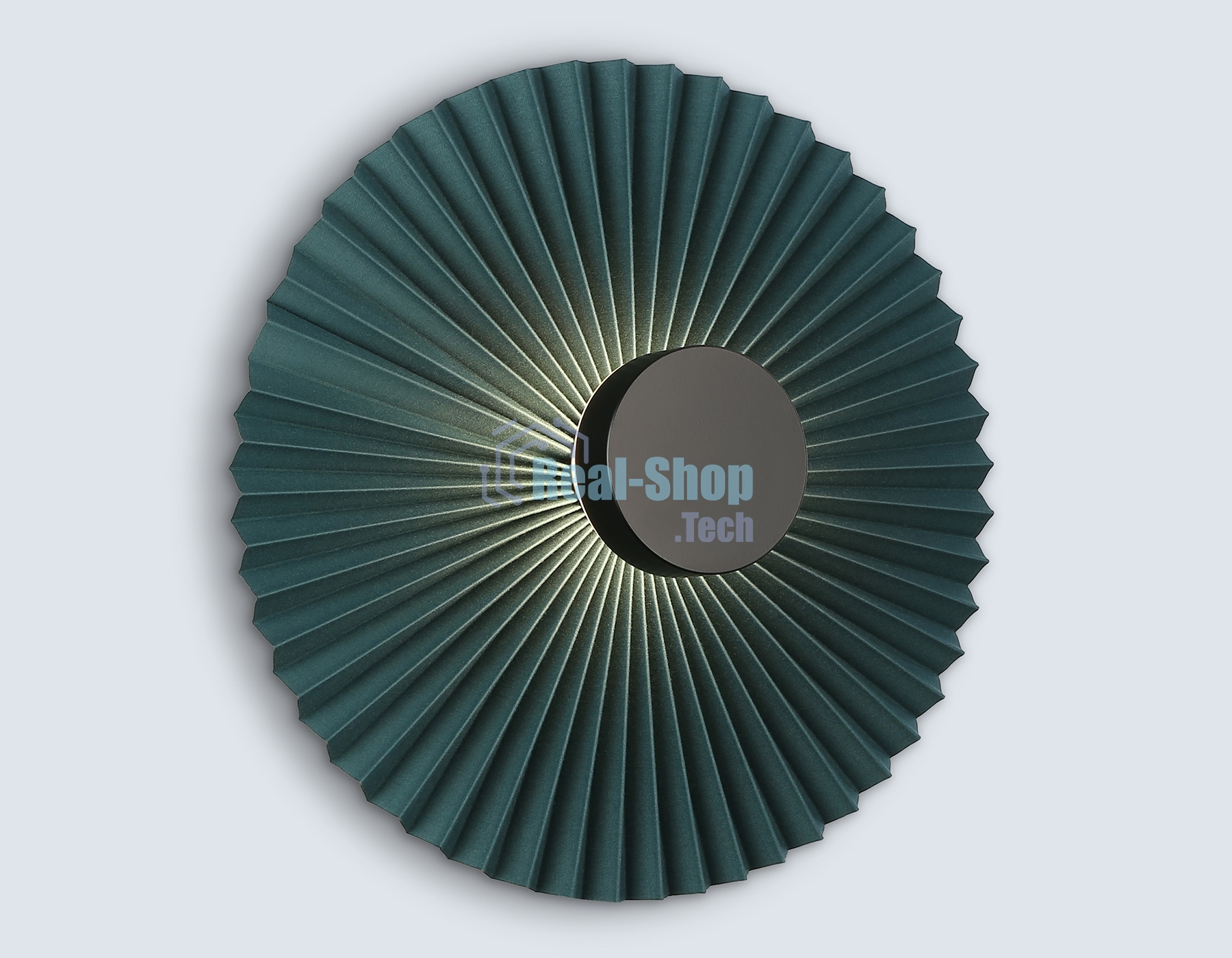 Настенный светильник Ambrella light LH72645 BK/DB черный/синий 6W 3000K D300*100