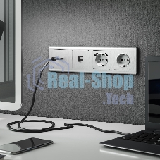 Накладка для розетки HDMI (серебряный рифленый)