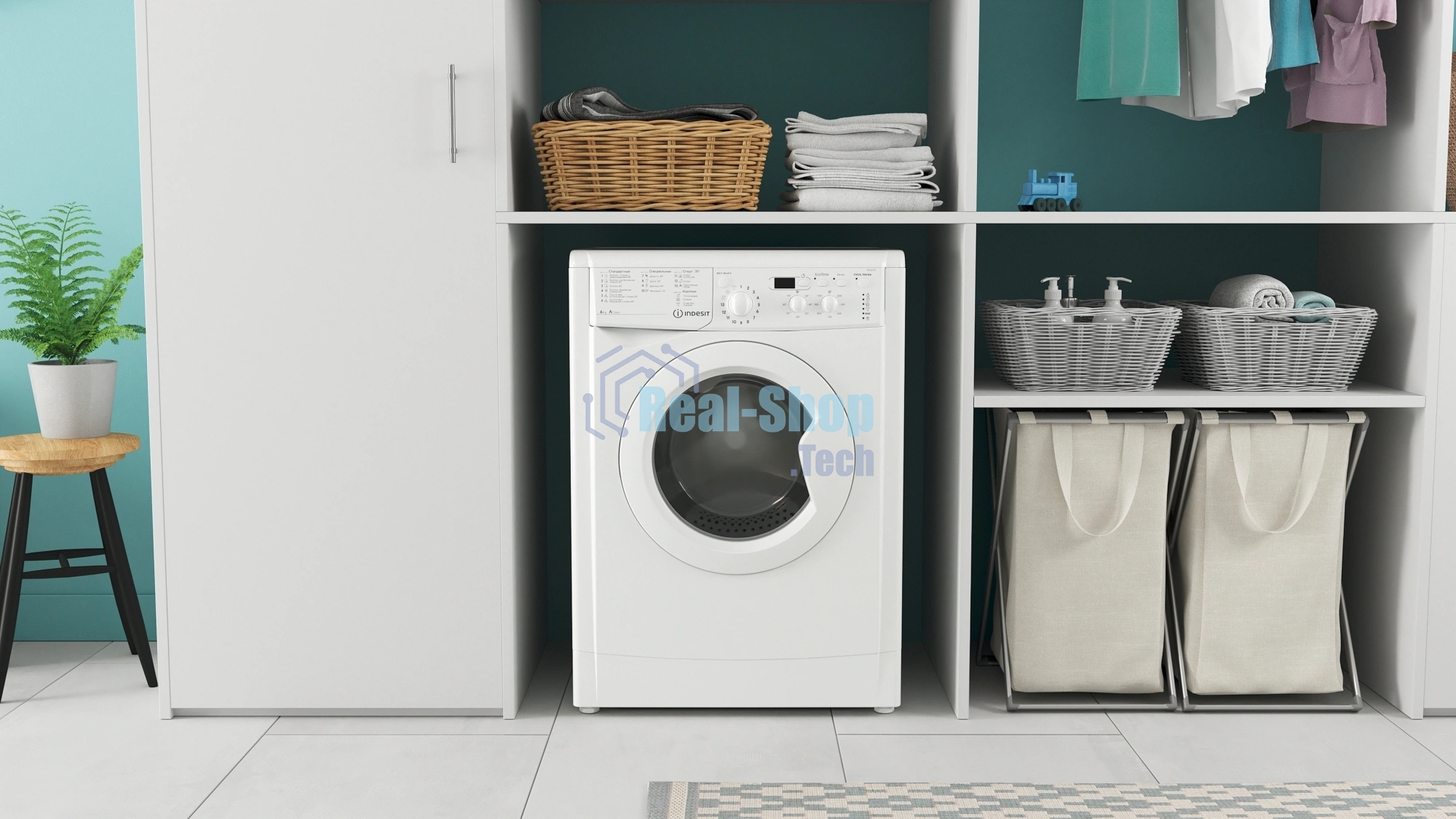 Стиральная машина Indesit IWSD6105 (CIS) L(R) белый, загр. фронтальная макс.: 6 кг 1000 об/мин класс: А