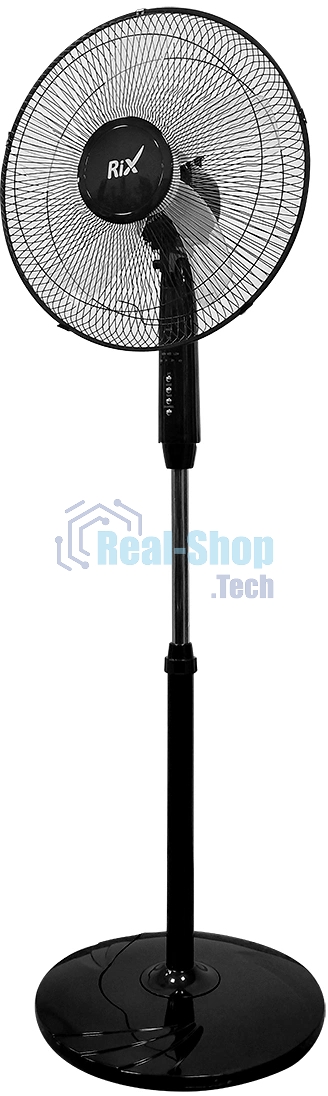 Вентилятор Rix RSF-4500R чёрный, напольный, 45 Вт, 3 скорости, 36 см