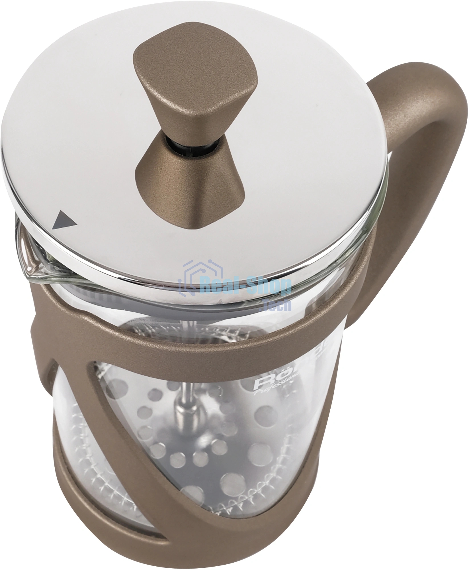Френч-пресс Rondell Impressia Bronze RDS-1234, 0.6л, бронзовый