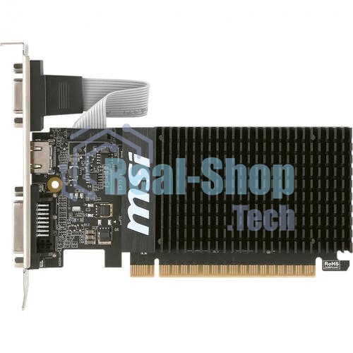 Видеокарта MSI PCI-E GT 710 2GD3H LP nVidia GeForce GT 710 2048Mb 64bit DDR3 954/1600 DVIx1/HDMIx1/CRTx1/HDCP Ret low profile