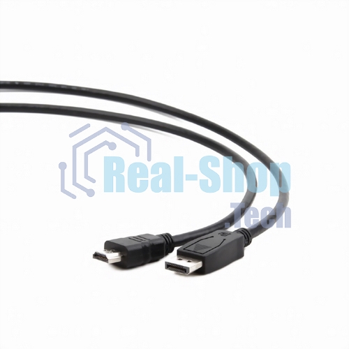 Кабель DisplayPort-HDMI Gembird/Cablexpert 1,8м, 20M/19M, черный, экран, пакет (CC-DP-HDMI-6)