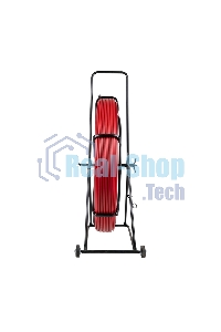 Протяжка кабельная Rexant (УЗК в тележке), стеклопруток d=11,0 мм, 50 м красная