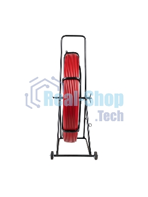 Протяжка кабельная Rexant (УЗК в тележке), стеклопруток d=11,0 мм, 50 м красная