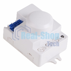 Датчик движения Rexant настенно-потолочный микроволновый ДДНПМ 01, 180°/360º, 1200 Вт, 10-2000 Лк, 3-10 м, 10-900 сек. 5,8 ГГц