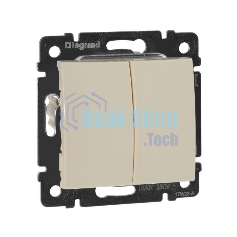 Переключатель Legrand 774308 Valena 2напр., 2-кл., сл. кость