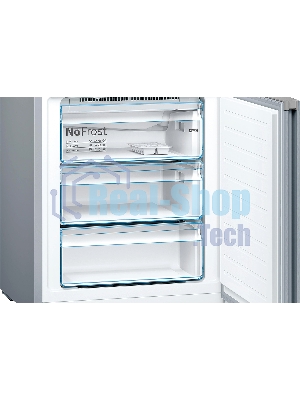 Холодильник Bosch KGN49XLEA нержавеющая сталь двухкамерный 330/108л морозилка снизу, No Frost