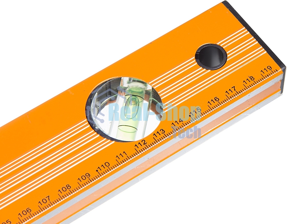 Уровень алюминиевый 1200мм фрезерованный 3 глазка Вихрь