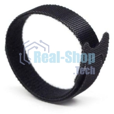 Хомут-липучка LANMASTER шириной 20 мм, 30 м, черный