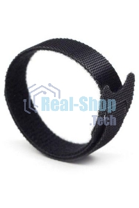 Хомут-липучка LANMASTER шириной 20 мм, 30 м, черный