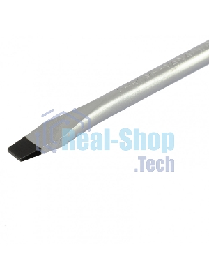 Отвертка, SL6,0 х 100 мм, CrV, двухкомпонентная рукоятка Сибртех