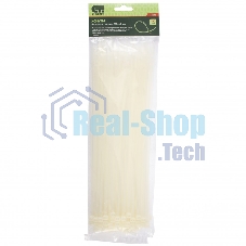 Хомуты Сибртех, 300 х 4,8 мм, пластиковые, белые, 100 шт. 45536