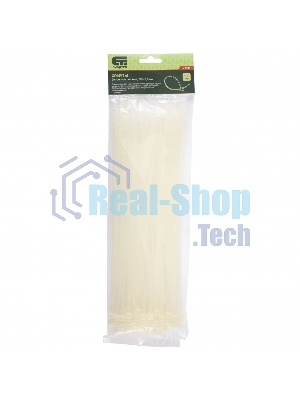 Хомуты Сибртех, 300 х 4,8 мм, пластиковые, белые, 100 шт. 45536