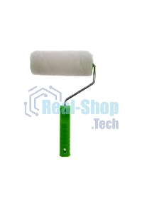 Валик Сибртех Искусственный мех с ручкой, 150 мм, ворс 15 мм, D 48 мм, D руч. 6 мм, полиэстер