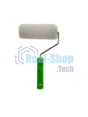 Валик Сибртех Искусственный мех с ручкой, 150 мм, ворс 15 мм, D 48 мм, D руч. 6 мм, полиэстер