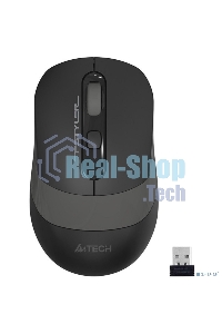 Мышь беспроводная A4Tech Fstyler FG10 черный/серый, 2000 dpi, радиоканал, USB, кнопки - 4