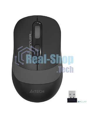 Мышь беспроводная A4Tech Fstyler FG10 черный/серый, 2000 dpi, радиоканал, USB, кнопки - 4