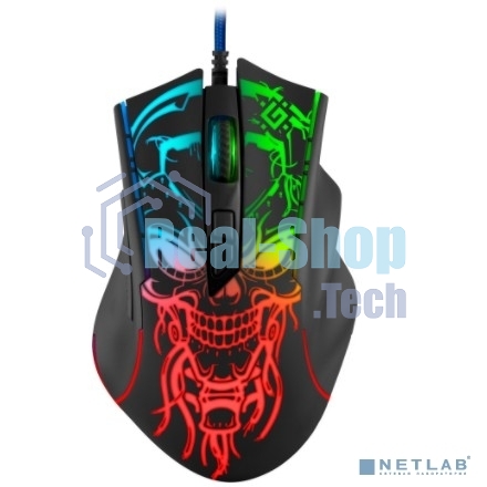 Мышь проводная Defender Bulletstorm GM-928 черный, 7200 dpi, USB, кнопки - 7