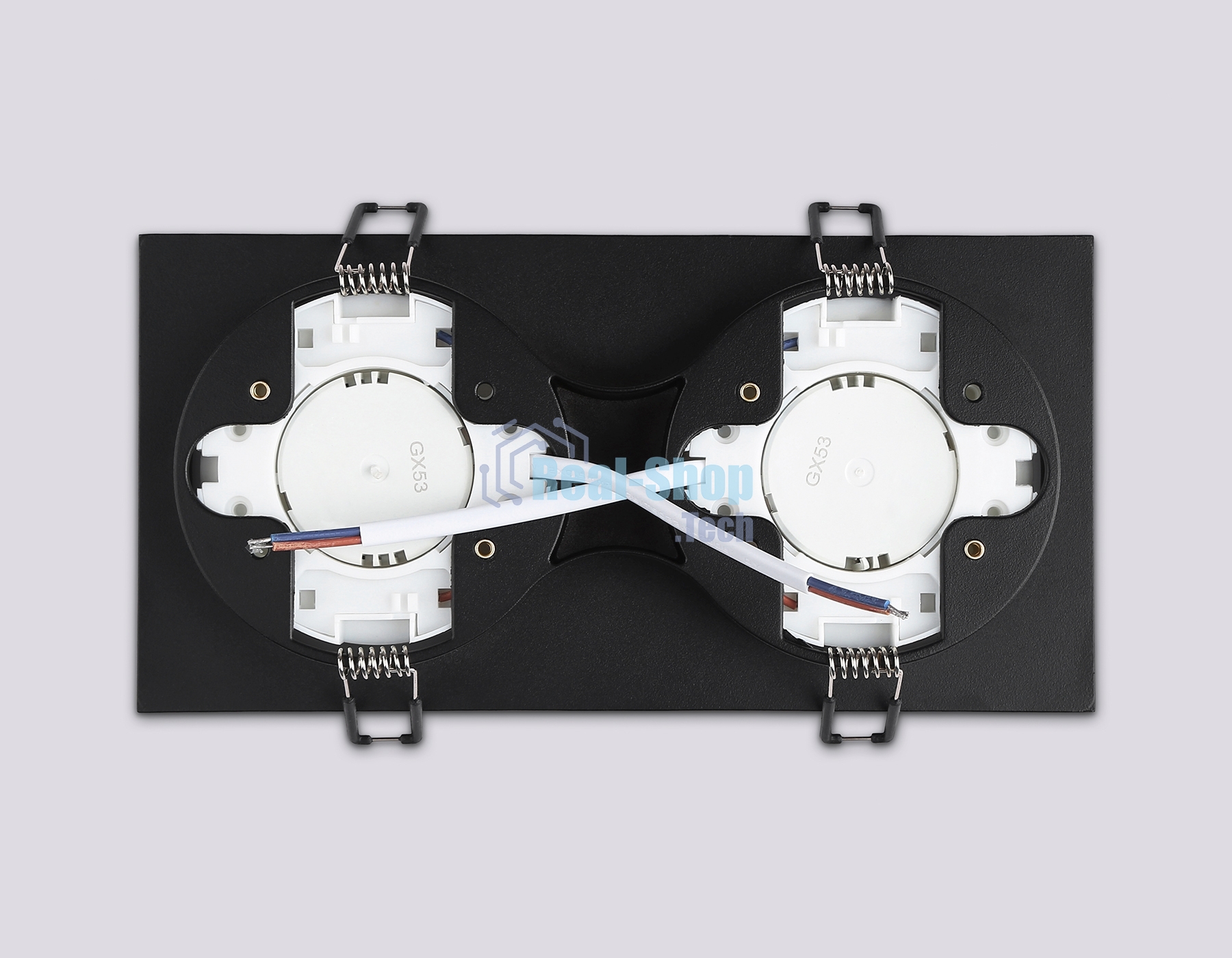 Светильник Ambrella light TN52424/2 BK/FR черный/белый матовый GX53 max 12W 210*105*45