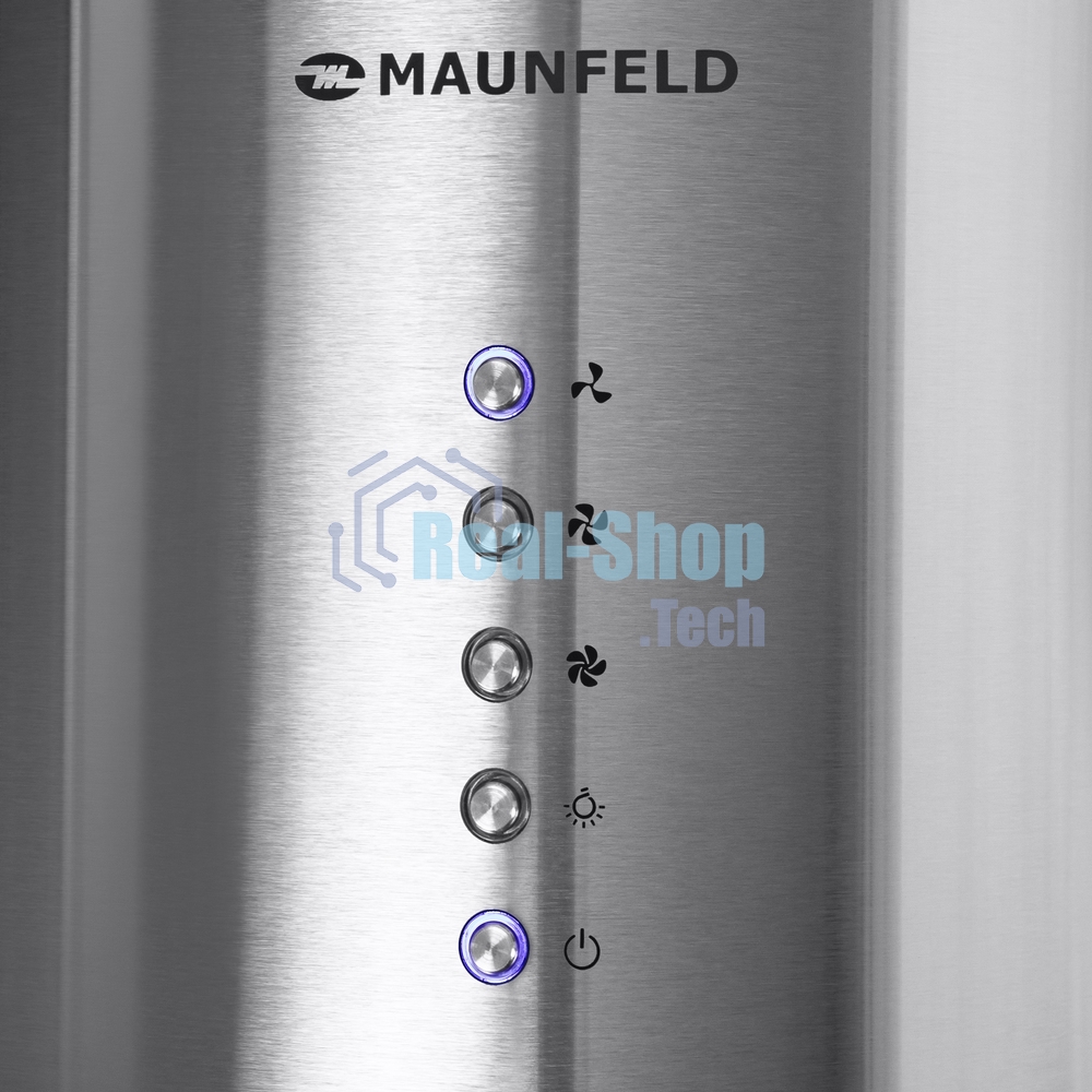 Вытяжка островная Maunfeld Lee Light Isla 35 нержавеющая сталь, 35.15 см, 1050 куб. м/ч, 63 дБ