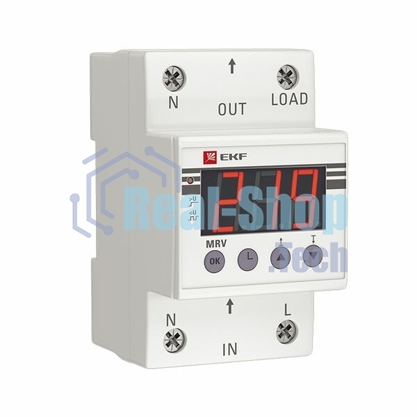Реле напряжения с дисплеем MRV 63А PROxima EKF MRV-63A