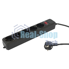 Сетевой фильтр PC Pet AP01006-5-BK 5 м (5 розеток) черный