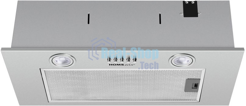 Вытяжка встраиваемая HOMSair Camelia Power 60 нержавеющая сталь, 60 см, 850 куб. м/ч, 52 дБ