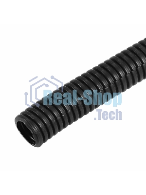 Трубa автомобильная гофрированная ПП, Ø9,8 мм, разрезная, бухта 50 м/уп.