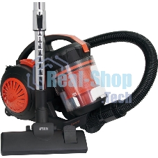 Пылесос Mystery MVC-1124 черный/оранжевый, 300/2000 Вт, уборка сухая, пылесборник контейнер 5 л