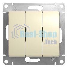 Механизм выключателя 3-кл. СП Glossa 10А IP20 10AX беж. SchE GSL000231