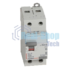 Выключатель дифференциального тока (УЗО) 2п 25А 30мА тип AC DX3 Leg 411504