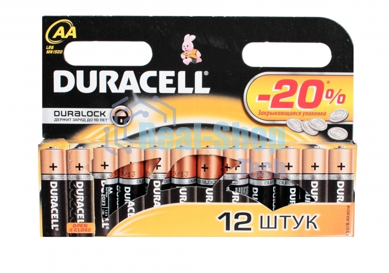 Батарейка DURACELL LR6-12BL BASIC (12 шт. в уп-ке)