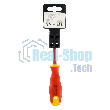 Отвертка диэлектрическая Сибртех PH1 х 80 мм, до 1000 В, двухкомпонентная рукоятка