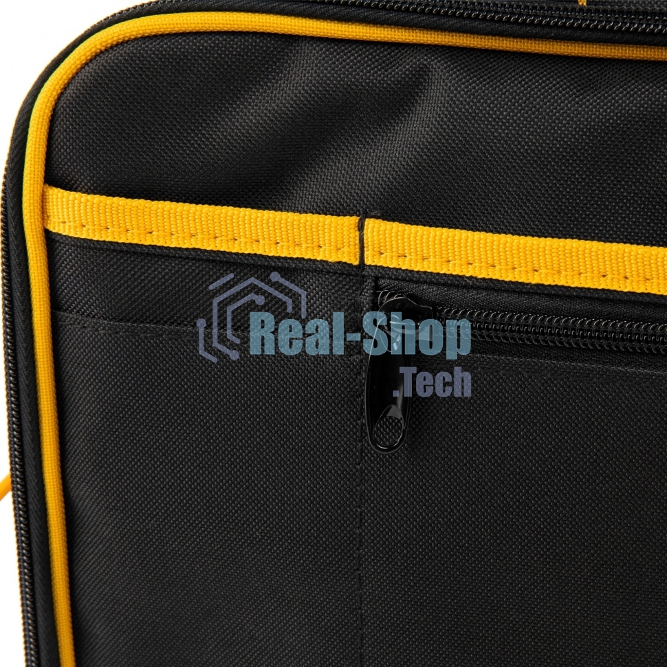 Сумка для инструмента Denzel 400х170х300 мм, 3 отделения, 28 карманов, наплечный ремень