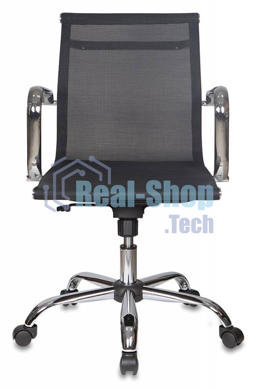 Кресло руководителя Бюрократ CH-993-LOW/M01 черный M01, низкая спинка, сетка, крестовина хром