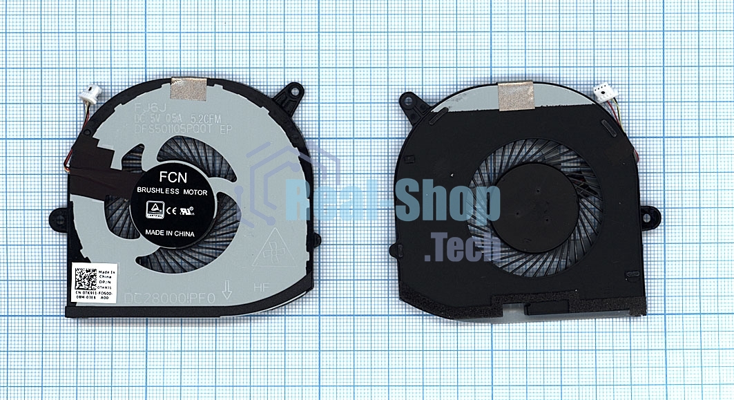 Вентилятор (кулер) для ноутбука Dell XPS 15 9570 Precision 5530 M5530 GPU