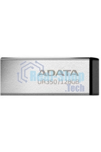 Флешка USB ADATA UR350 (UR350-128G-RSR/BK), 128Gb, USB 3.2, R/W 100/15, серебристый/черный
