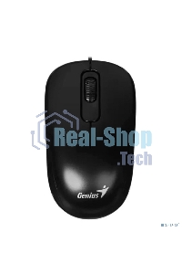 Мышь проводная Genius DX-110 черный, 1000 dpi, USB, кнопки - 3