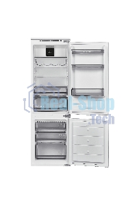 Встраиваемый холодильник Maunfeld MBF177NFFWGR Inverter белый двухкамерный 194/57 л морозилка снизу, NoFrost