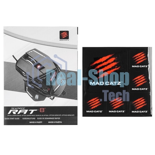 Мышь проводная Mad Catz R.A.T. 8+ черный, 16000 dpi, USB, кнопки - 11