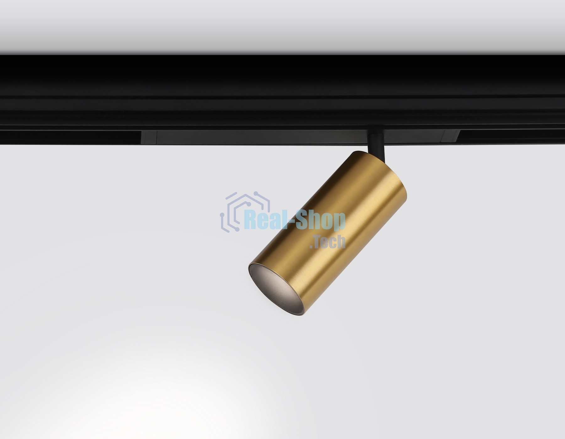 Управляемый светодиодный светильник для шинопровода Magnetic Ambrella light GL1223 GD золото IP20 18W 3000K-6400K 220V 36° D55*120 (Без ПДУ)