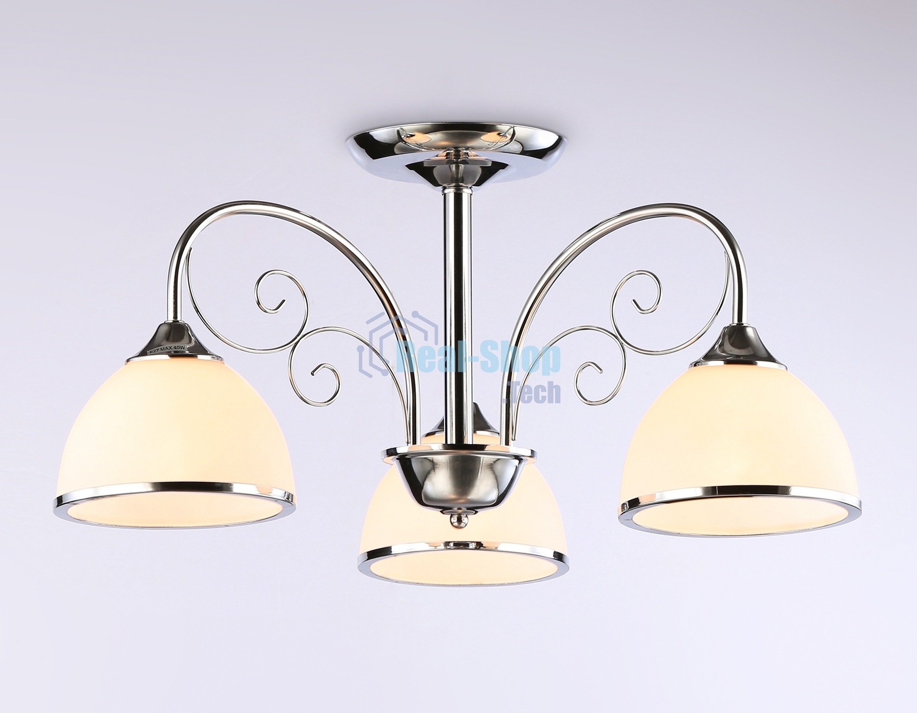 Светильник Ambrella light TR3181/3 CH/FR хром/белый матовый E27/3 max 40W D585*285