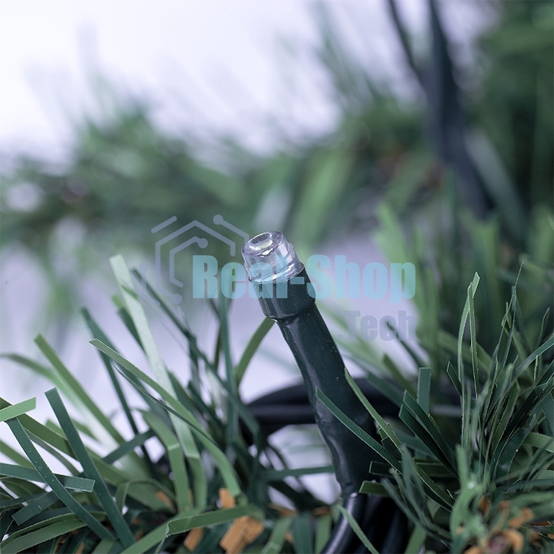 Еловый шлейф Neon-night искусственный 2,7 м Теплое белое свечение 80 LED