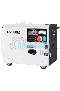 Электрогенератор дизельный Hyundai DHY 8000SE-3, 6.5 кВт, 72.6 дБ, 156 кг