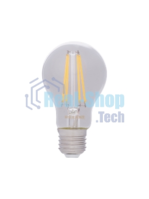 Лампа светодиодная филаментная Rexant Груша A60 9.5 Вт 1140 Лм 4000K E27 диммируемая, прозрачная колба