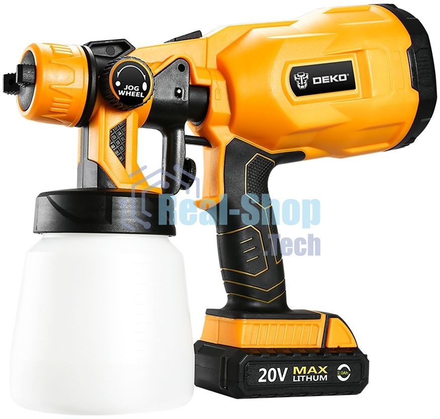 Краскопульт электрический Deko DKSG20K2 120Вт бак:800мл 100-200мл/мин