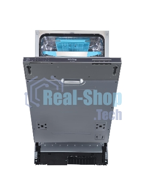 Встраиваемая посудомоечная машина Korting KDI 45340, черный, 44.8 см, 10 компл., 49 дБ, класс A++