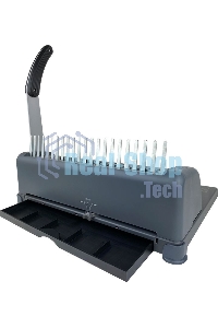 Переплетчик ГЕЛЕОС БП-12 на пластиковую пружину, А4, ручная перфорация 12 листов, переплет макс до 500 л., глубина перфорации 3,5-5,5 мм